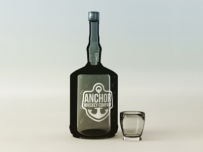 Blender Render Whickey 3d anchor blender bottle render shots whiskey