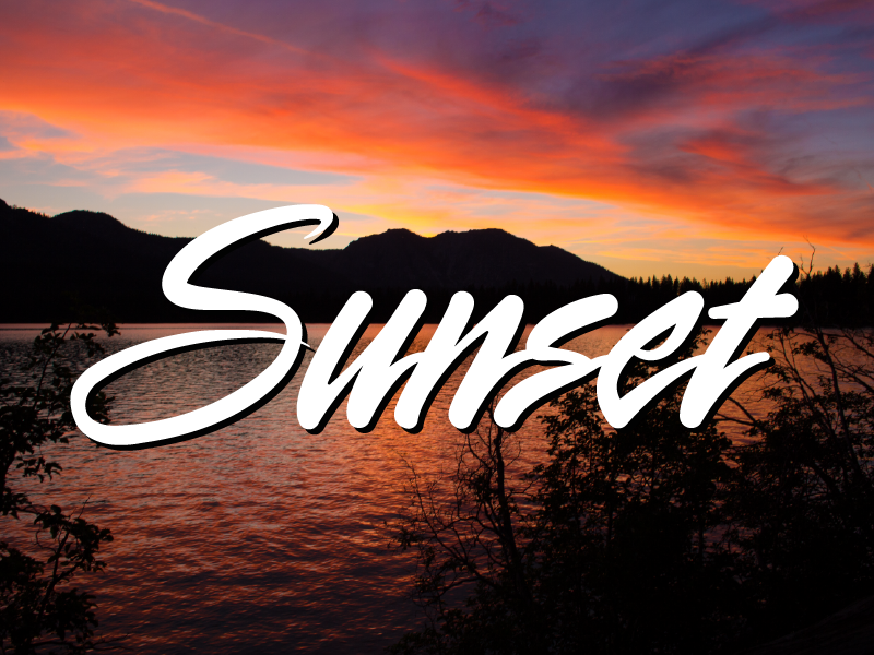 creative writing for sunset