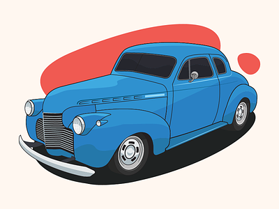 1940 Chevy 1940 car chevy create dads car design hotrod illustration vector
