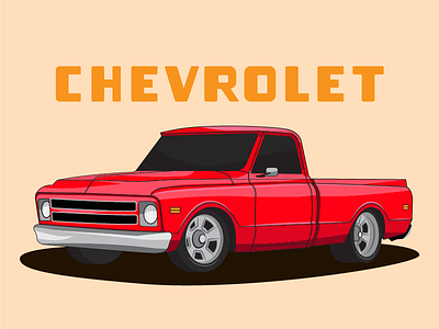 Chevrolet C/10 chevrolet chevy classic illustration truck vector