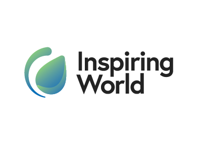 Inspiring World updated logo logo orlando water drop world