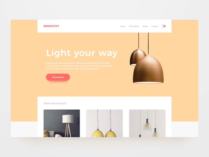 Lighting Store Homepage