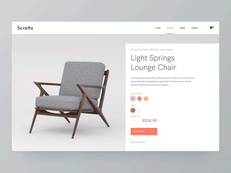 Furniture E-commerce Product Page