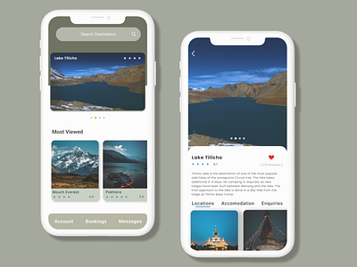 Explore Destination Mobile App UX Design