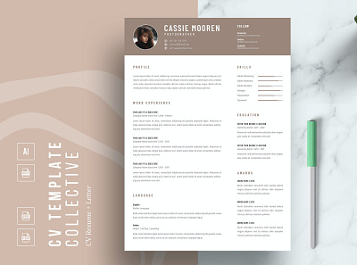 CV Template 2 page resume cover letter cover letter template creative cv creative resume curriculum vitae cv cv resume cv template cv word design illustration job resume modern resume modern resume template professional resume resume resume for mac resume template simple resume