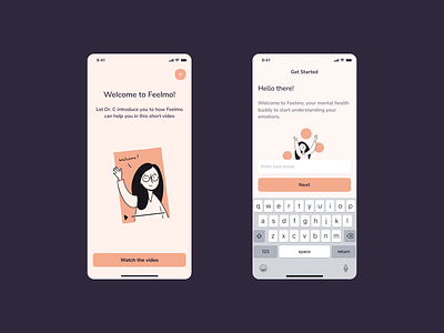 Feelmo - onboarding & sign up