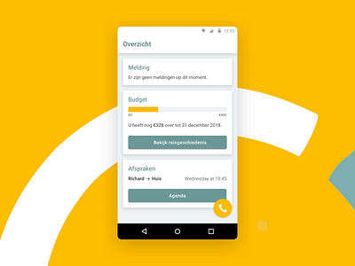 Otoma - Elderly Transport android app call conversation elderly inclusive design interface logo transport ui uiux ux yellow
