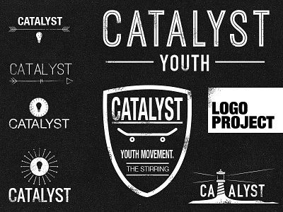 Catalyst Youth Logo branding church design graphic design logo print text type typography