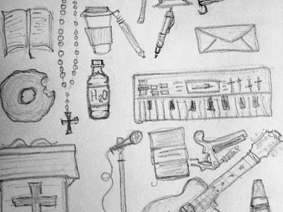 Church Icons church doodles drawing drawings fun icon icons sketch sketchbook