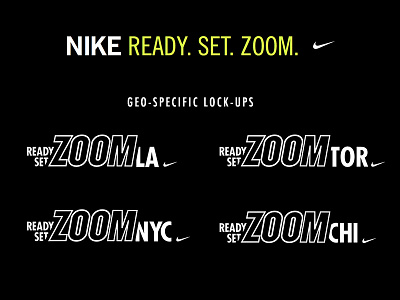 Nike Zoom Relay - Geo-Specific branding design graphic design logo nike nike running running typography