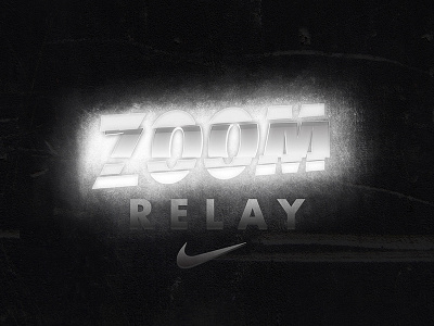 Nike Zoom Relay Logo Concept branding design graphic design logo nike nike running running typography