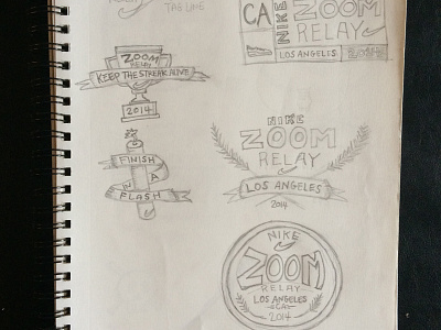 Nike Zoom Relay Sketches branding design graphic design logo nike nike running running sketch typography