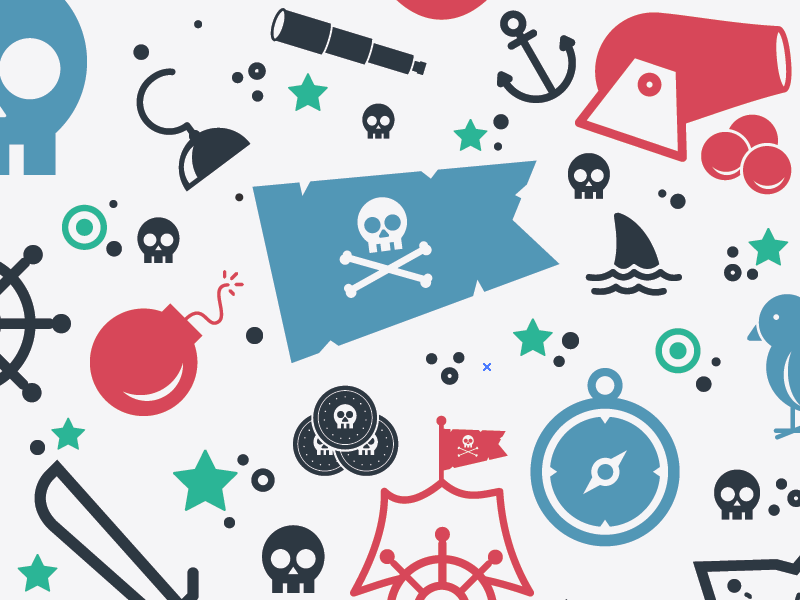 Pirate Pattern 2 by Patrick Hardy on Dribbble