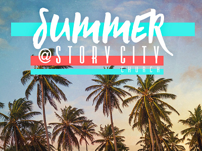 Summer at Story City Church Series Image church colorful deisgn graphic design graphics logo series image type typography