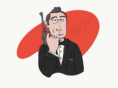 James Bond - 007 007 adobe adobe draw apple pencil bond character illustration ipad ipad pro james bond sean connery