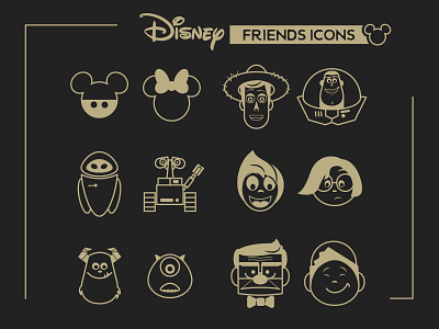 Disney Friends Icons