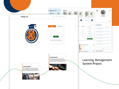 Learning Management System Project chatting dashboard graphic design lms logo student ui ux