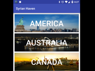 Syrian Haven Android App android app design phone refugee syrian