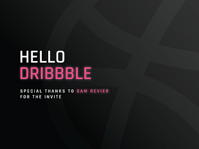 Dribbble Debut debut first shot