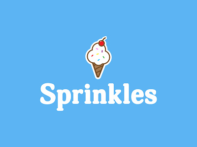 Sprinkles - Logo Design branding branding design challenge ice cream logo logo design shop sprinkles store thirtylogos