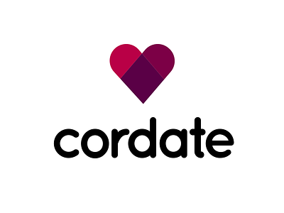 Cordate Logo Concept app branding branding design date dating dating app heart logo logo design love relationship simple