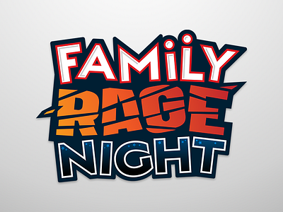 Family Rage Night Logo branding branding design family logo logo design night rage show stream