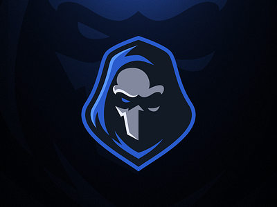 Phantom Mascot Logo blue branding dark design esports gaming hood logo mascot mask phantom streaming