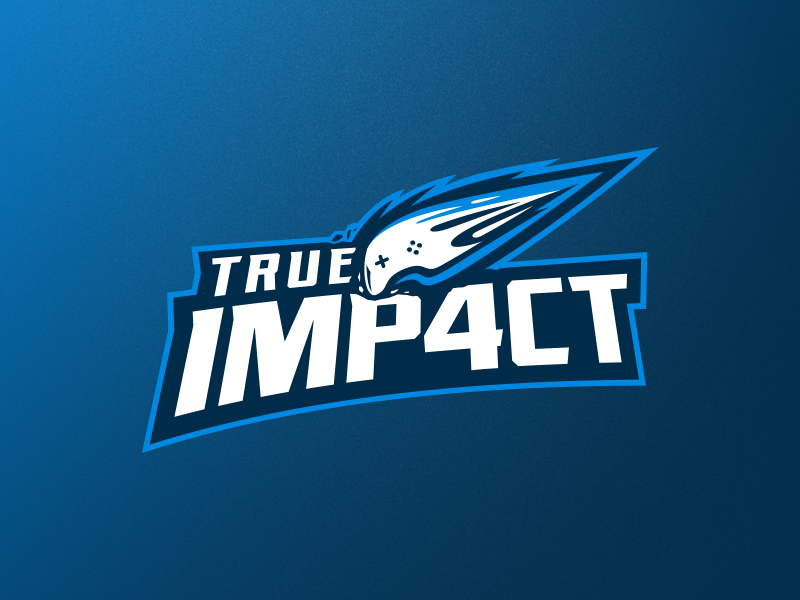 TrueImp4ct Logo Design blue vector controller meteor logo design gaming branding logodesign logo