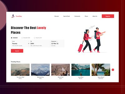 Travel Bug | Landing Page