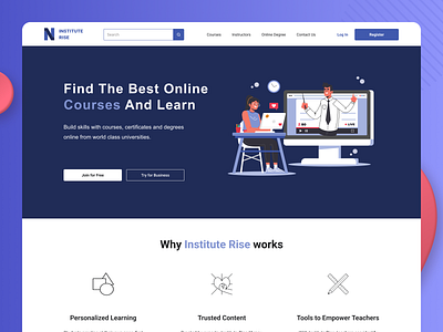 Institute Rise | Home Page | Web Design