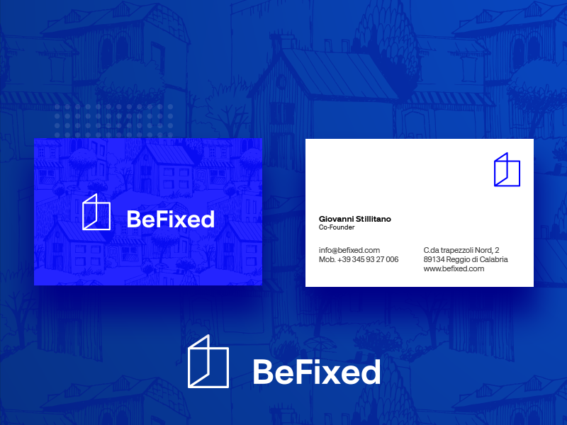 BeFixed - Business Card branding logo minimal business card fixed window