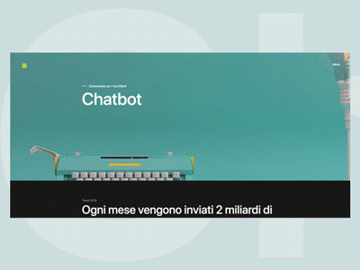 Landing Page for Chatbot animation bot chat code design experiment landing page ui ux website