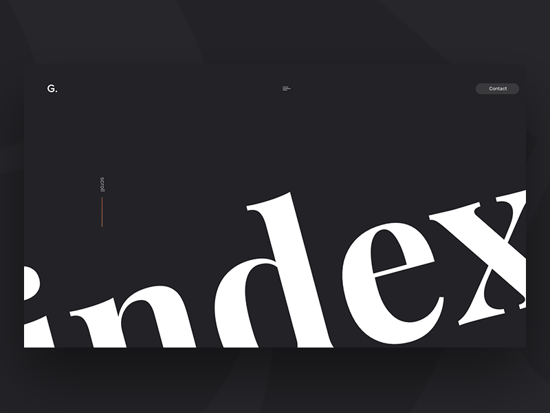 Personal Website interaction design ux design animation page interaction website minimal ui