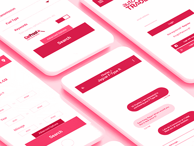 AutoTraderCA redesign concept autotrader cars mobile mockup redesign ui ux