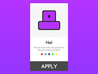 Magic Hat app game hat magic mobile options select ui ux