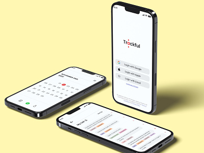Trackful: A Food Tracking App app branding graphic design ui user research uxui