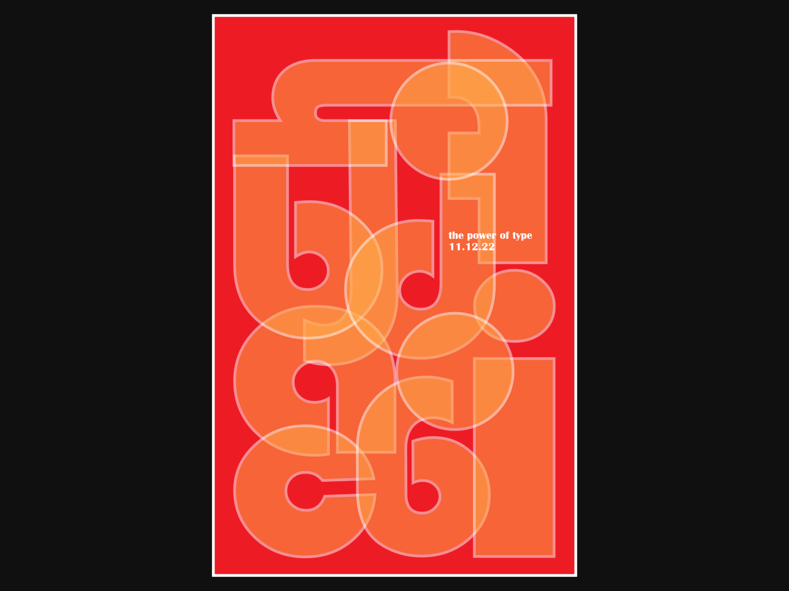 Type Poster by chelsea kunz on Dribbble