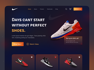 E-commerce Landing Page adidas clothing brand converse ecommerce fashion footwear homepage kicks landing page mockup nike shoes online shop product shoes store sneakers typography ui ux web design website