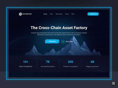 StakerDAO redesign Home page bitcoin blockchain crypto crypto currency crypto exchange crypto trading cryptocurrency dark exchange finance fintech home page landing page trading ui ux web web design website website design