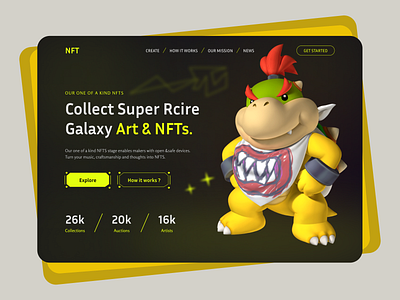 NFTs Website Home Page