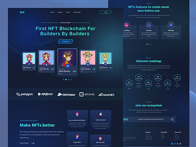 NFT Landing Page Design