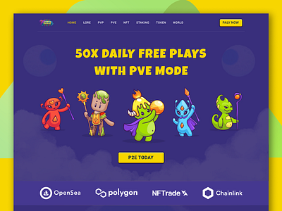 Crypto Gaming Landing Page Redesign