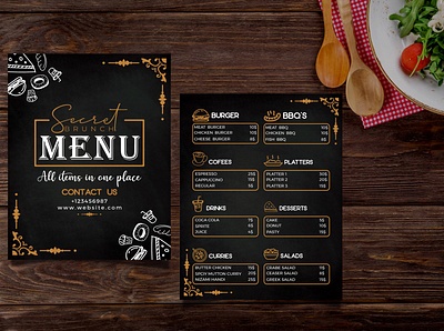 RESTAURANT MENU DESIGN branding design graphic design illustration logo restaurant menu restaurant menu design vector