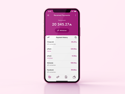 Received Payments app payment ui ux