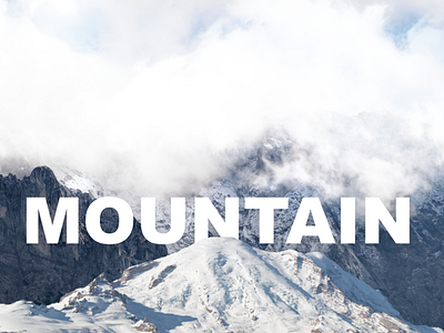 Mountain design white