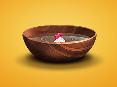 Wooden Bowl bowl icon water wood