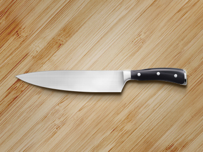 Knife icon kitchen knife wood