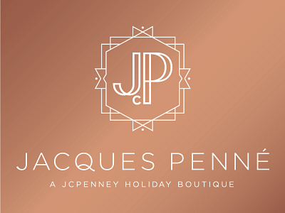 Jacques Penné - A JCPenney Holiday Boutique branding design jcpenney logo popup