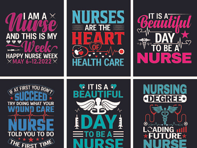 Nurse T-shirt Design Bundle