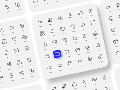 Assorted Useful Icon Set icon icon design icon set icons interface line ui vector